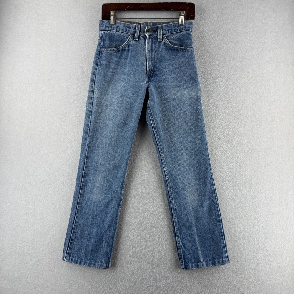 Vintage Levis Jeans Mens 29 (fits 26x26) 519 Straight 80s Made in USA Blue Denim
